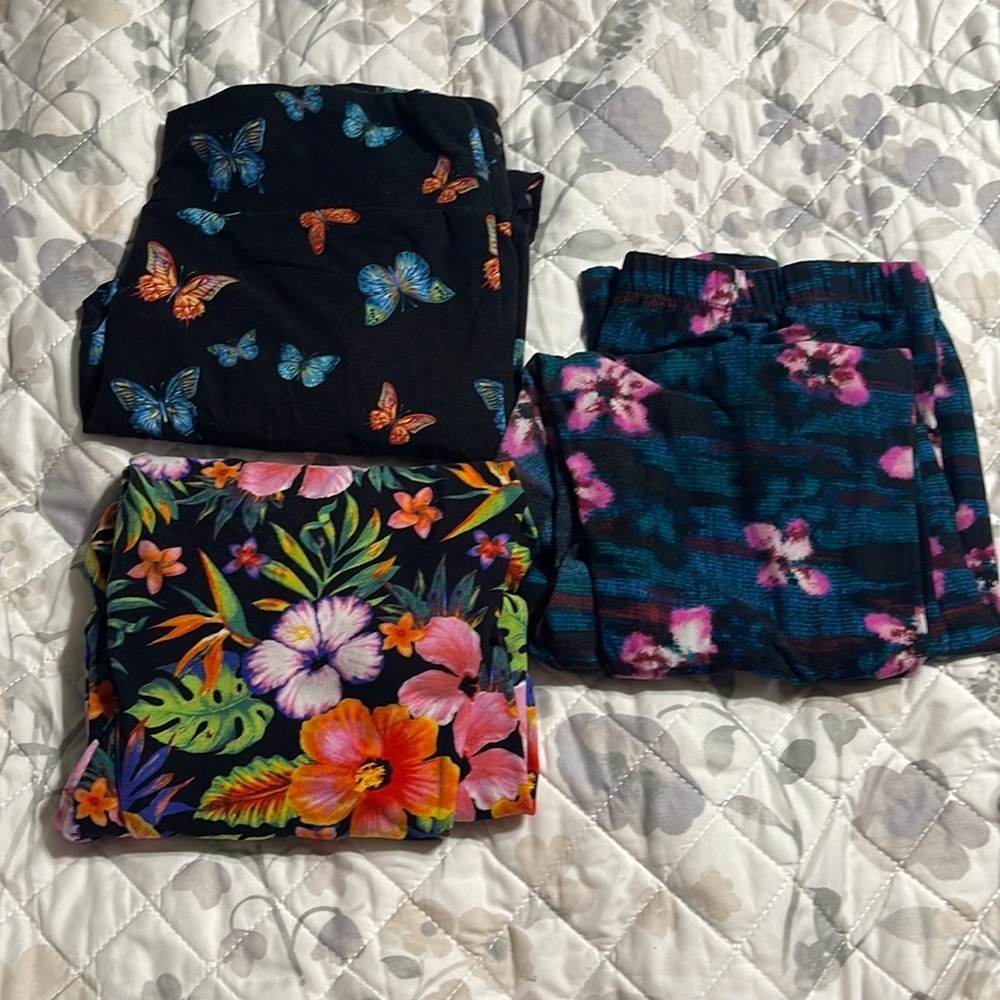 Set/3 soft leggings XL